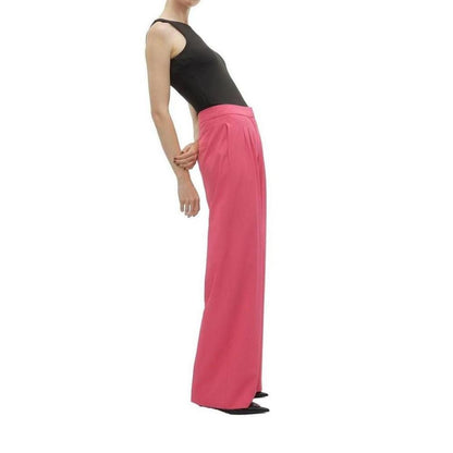 Pantaloni casual in poliestere rosa Vero Moda