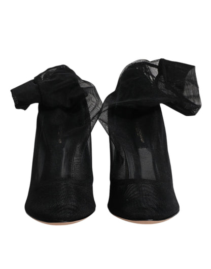 Dolce &amp; Gabbana - Stivali in nylon nero stile calzino