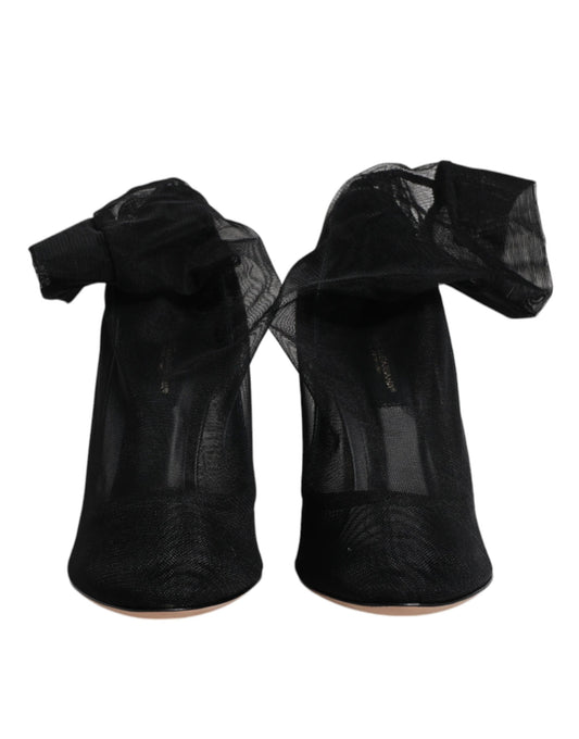 Dolce &amp; Gabbana - Stivali in nylon nero stile calzino