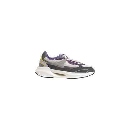 Sneakers DATE in tessuto grigio con suola spessa