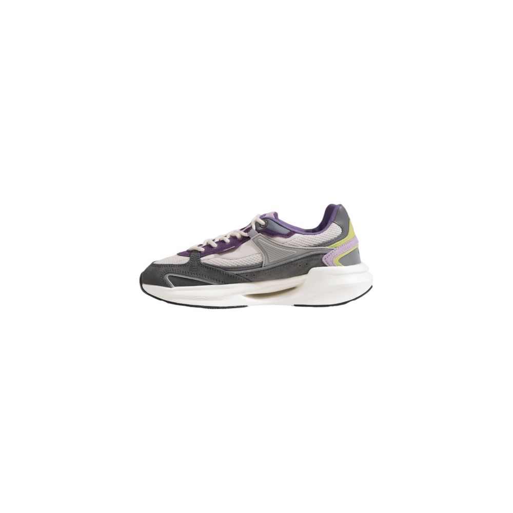 Sneakers DATE in tessuto grigio con suola spessa
