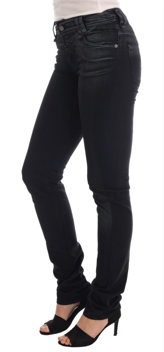 Jeans John Galliano in cotone elasticizzato lavaggio grigio vestibilità regolare
