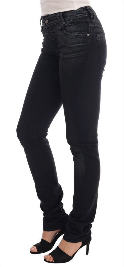 Jeans John Galliano in cotone elasticizzato lavaggio grigio vestibilità regolare