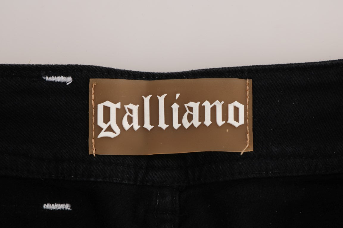 Jeans John Galliano in cotone elasticizzato lavaggio grigio vestibilità regolare