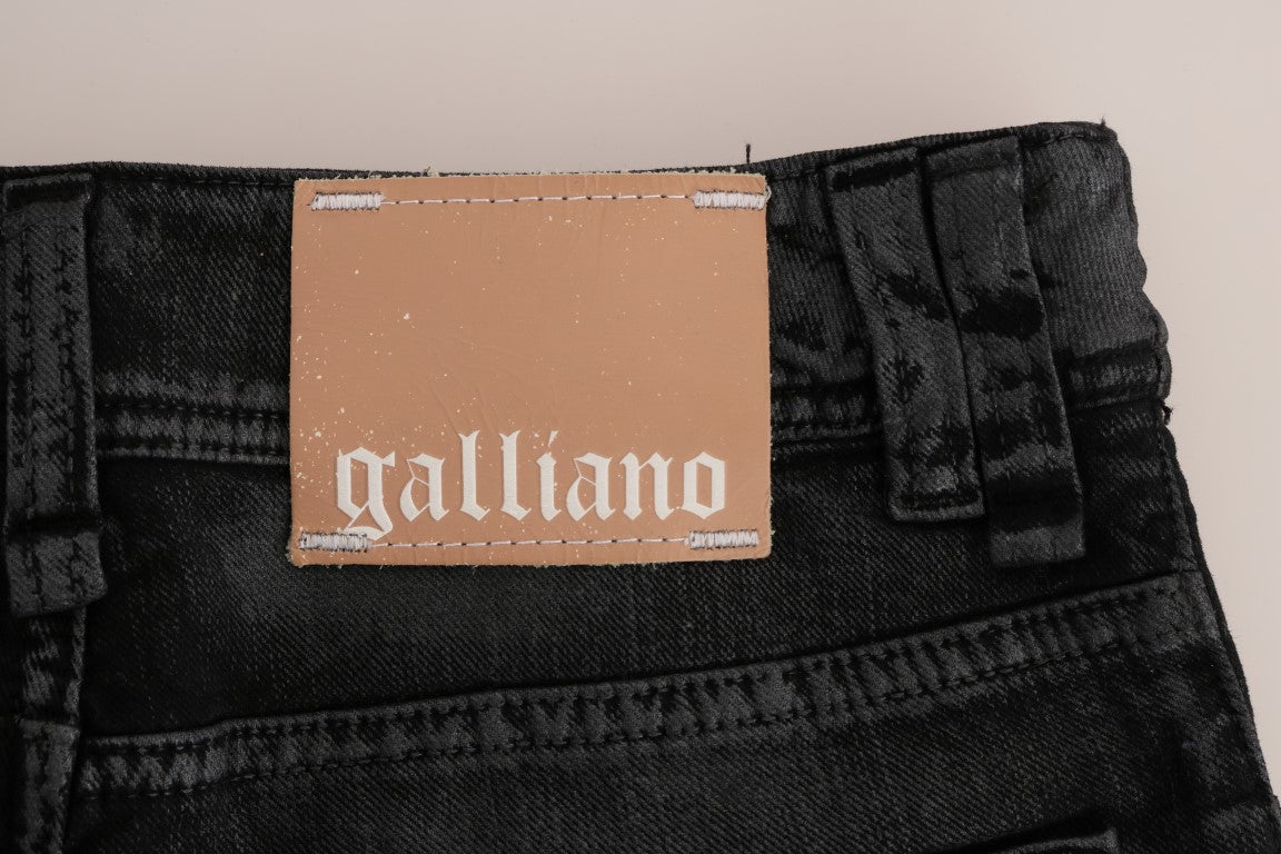 Jeans John Galliano in cotone elasticizzato lavaggio grigio vestibilità regolare