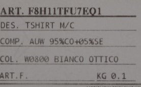 T-shirt in cotone e seta bianca Dolce &amp; Gabbana