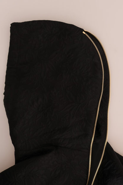 Dolce &amp; Gabbana Maglione con cappuccio in cristallo nero Fairy Tale