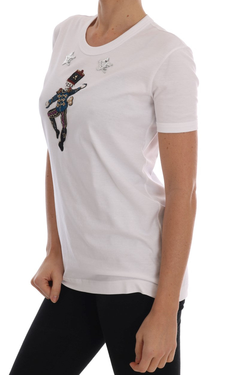 T-shirt in cotone bianco con scritta "Fairy Tale" di Dolce &amp; Gabbana