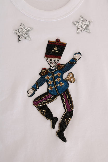 T-shirt in cotone bianco con scritta "Fairy Tale" di Dolce &amp; Gabbana