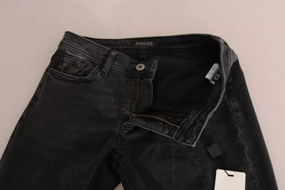 Jeans slim fit in cotone nero Dolce &amp; Gabbana Pantaloni D&amp;G