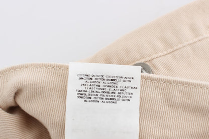 Jeans elasticizzati in cotone slim fit lavaggio beige Cavalli