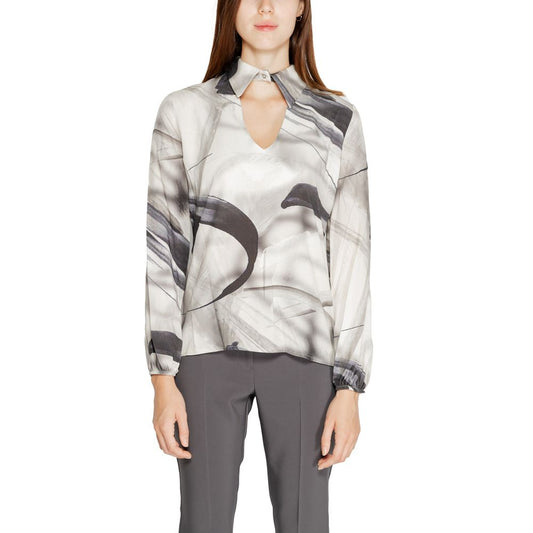 Blusa in Viscosa Grigia Rinascimento