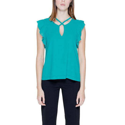 Blusa in Poliestere Verde Rinascimento
