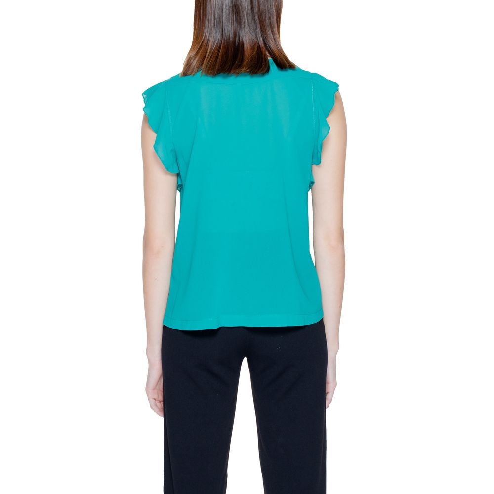 Blusa in Poliestere Verde Rinascimento