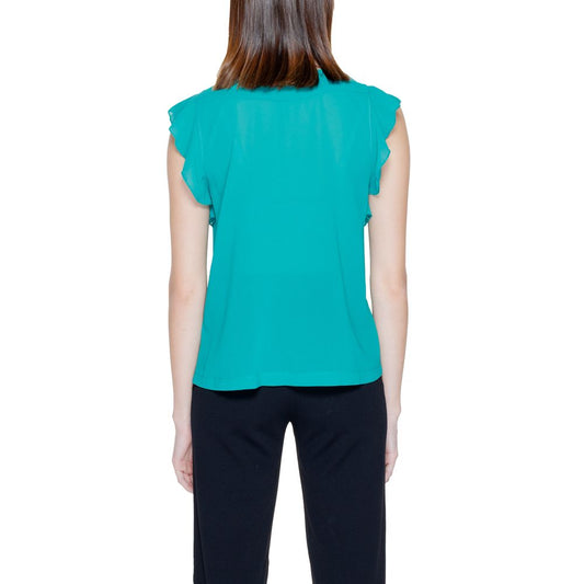 Blusa in Poliestere Verde Rinascimento