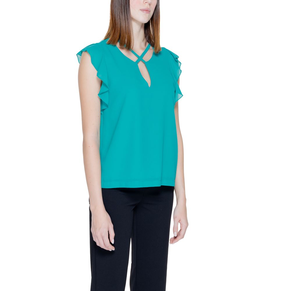 Blusa in Poliestere Verde Rinascimento