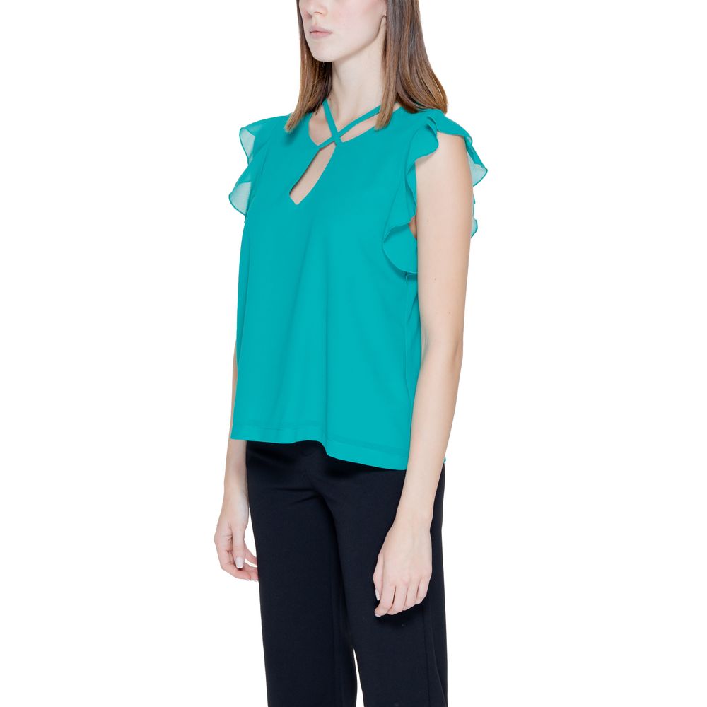 Blusa in Poliestere Verde Rinascimento