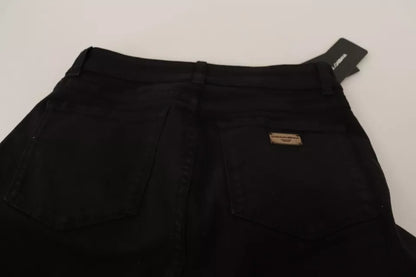 Jeans skinny in cotone elasticizzato nero Dolce &amp; Gabbana