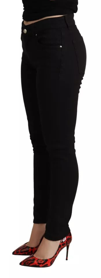 Jeans skinny in cotone elasticizzato nero Dolce &amp; Gabbana