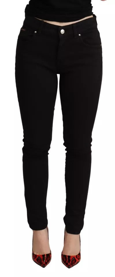 Jeans skinny in cotone elasticizzato nero Dolce &amp; Gabbana