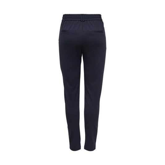 Solo pantaloni casual in viscosa blu