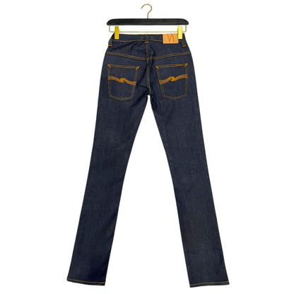 Jeans da donna in cotone blu Nudie Jeans