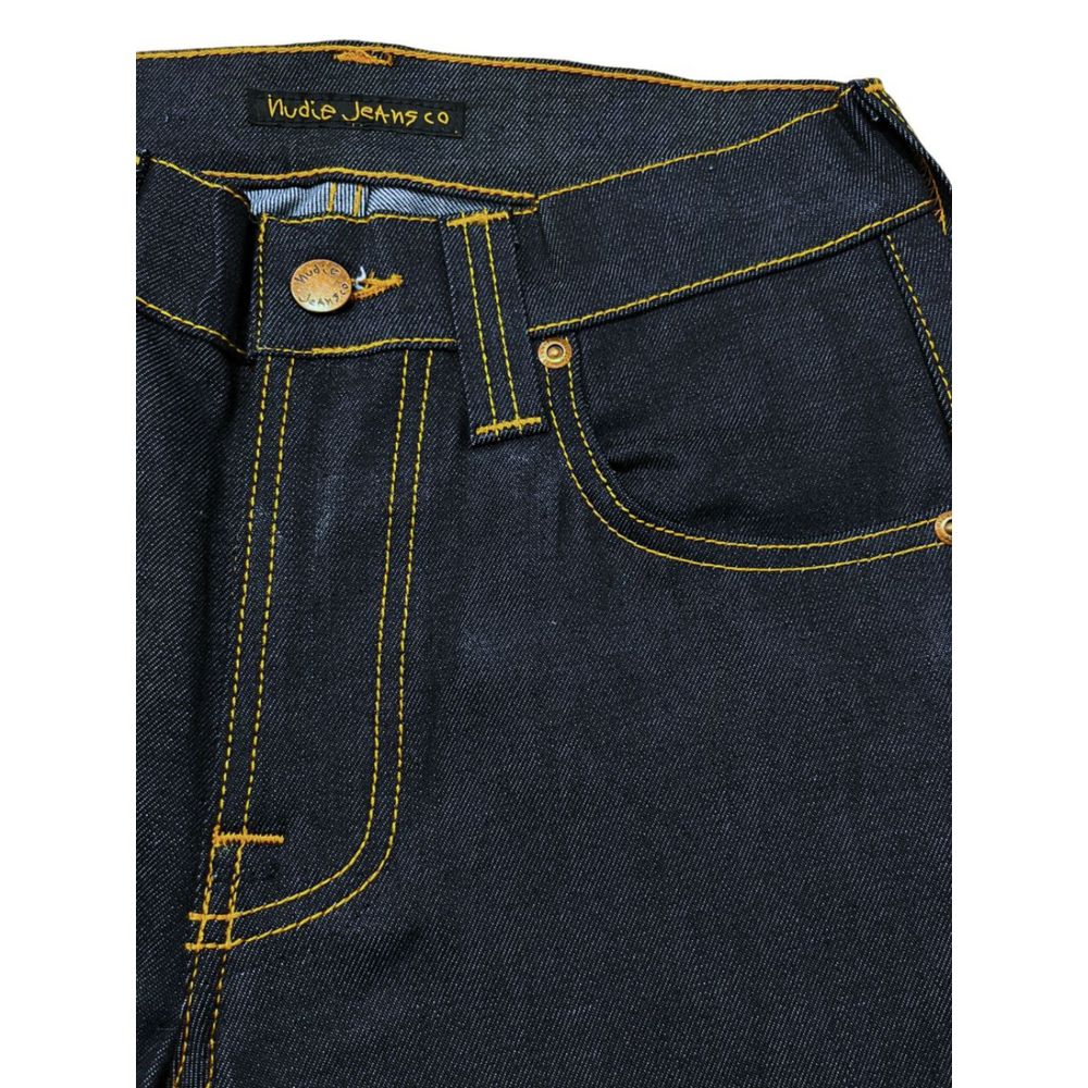 Jeans da donna in cotone blu Nudie Jeans