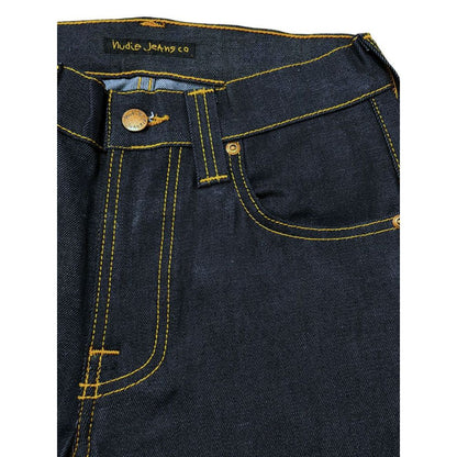 Jeans da donna in cotone blu Nudie Jeans