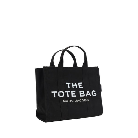 Borsa a mano in cotone nero Marc Jacobs