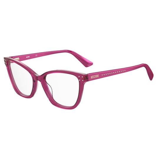 Occhiali da vista in acetato fucsia Moschino (montatura)