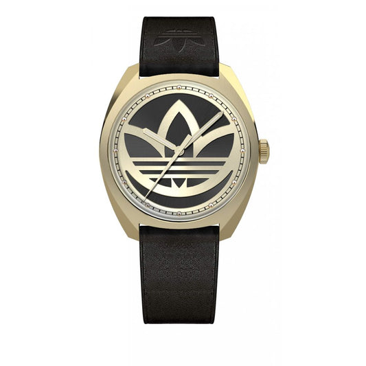 Orologio elegante Adidas in pelle nera