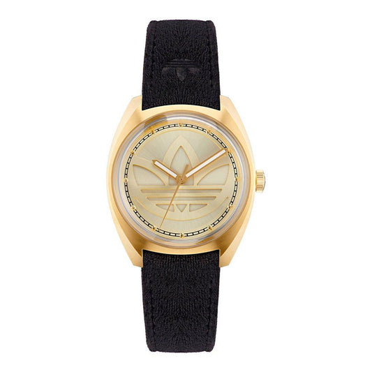 Orologio elegante Adidas in pelle nera