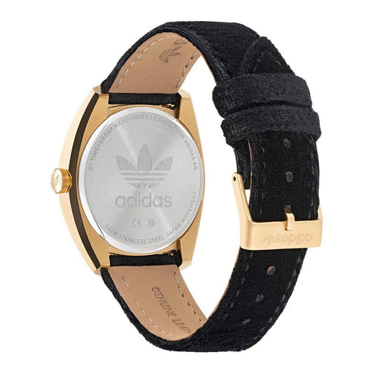 Orologio elegante Adidas in pelle nera