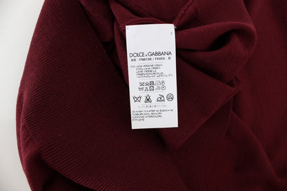 Dolce &amp; Gabbana - Maglione girocollo senza maniche rosso