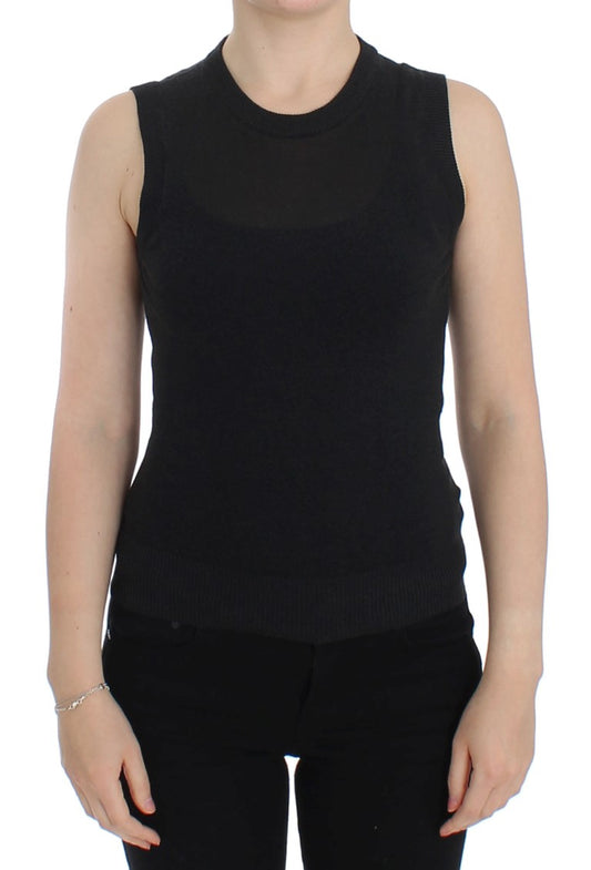 Dolce &amp; Gabbana Gilet girocollo senza maniche nero