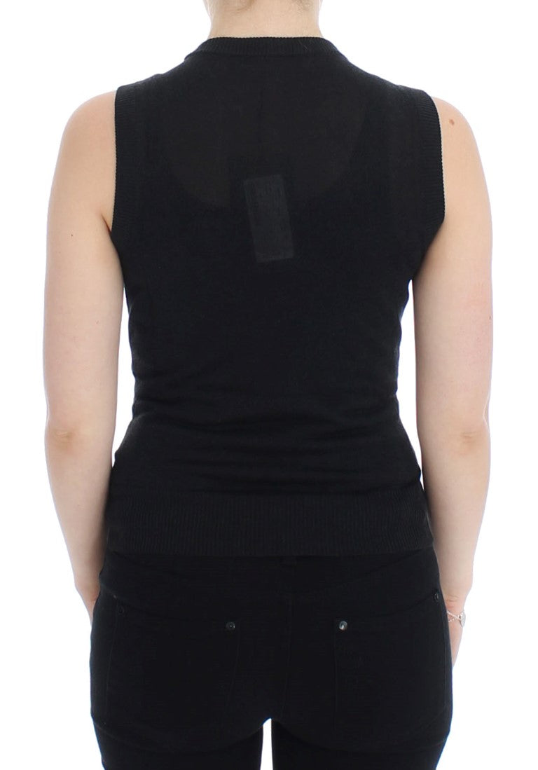 Dolce &amp; Gabbana Gilet girocollo senza maniche nero
