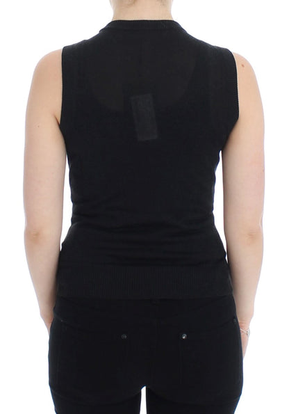 Dolce &amp; Gabbana Gilet girocollo senza maniche nero