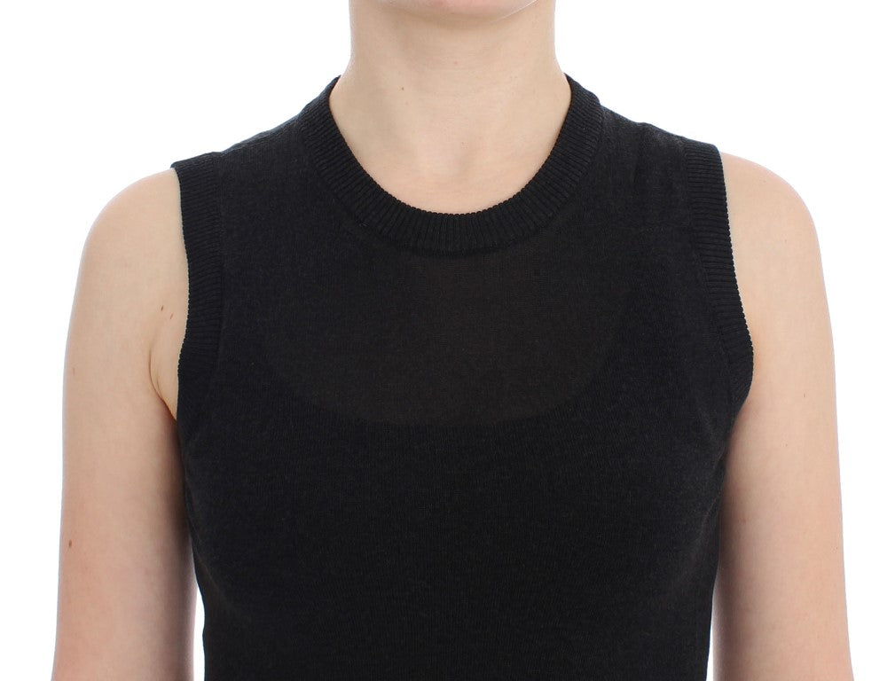 Dolce &amp; Gabbana Gilet girocollo senza maniche nero