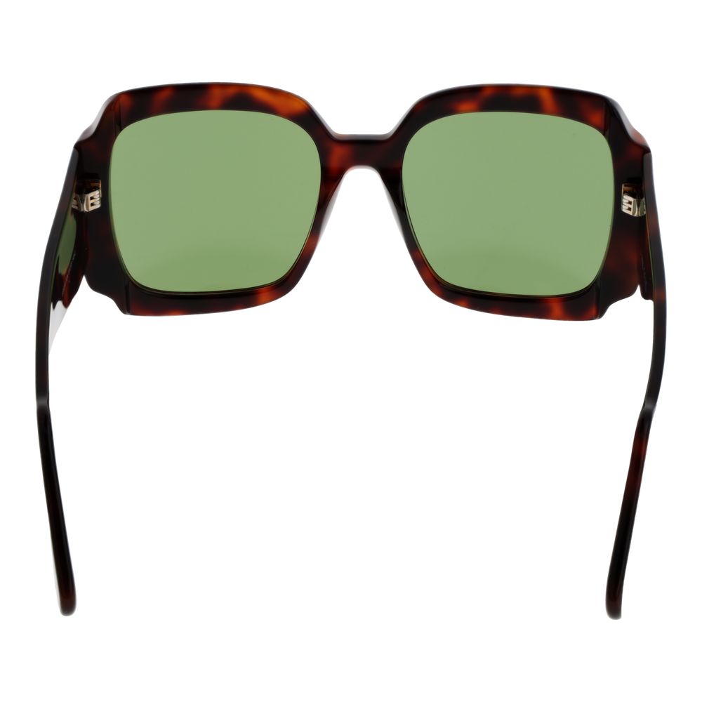Occhiali da sole in plastica marrone GCDS