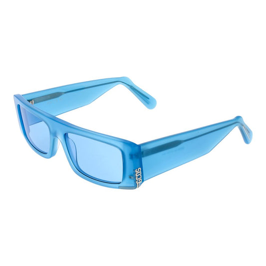 Occhiali da sole in plastica blu GCDS