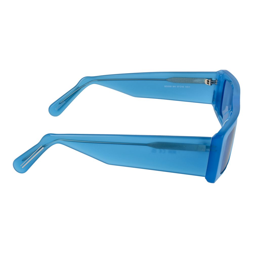 Occhiali da sole in plastica blu GCDS