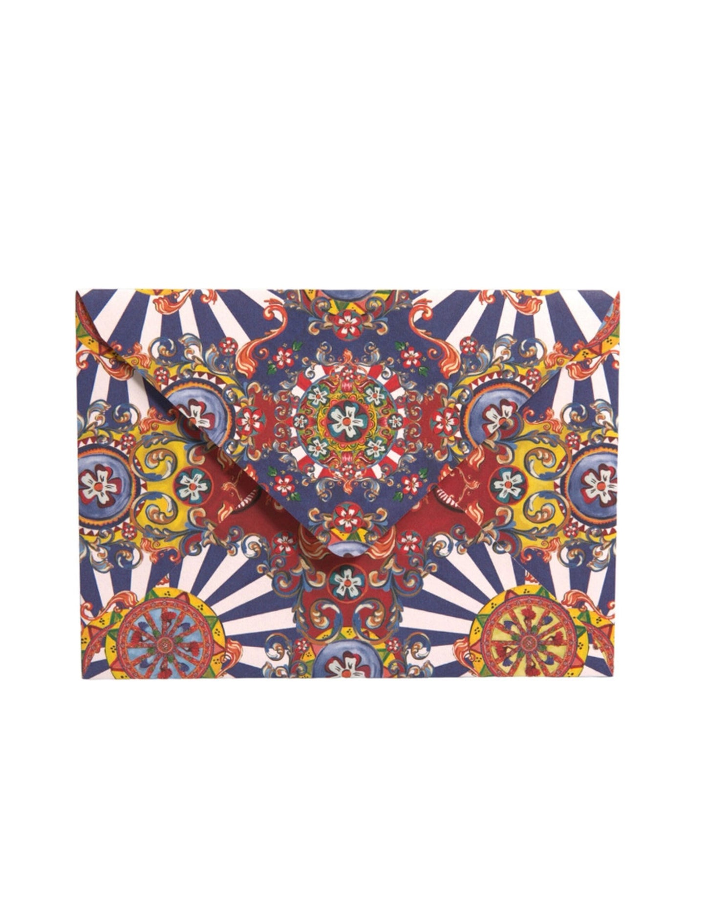 Porta cartoline con busta Carretto Siciliano multicolore Dolce &amp; Gabbana
