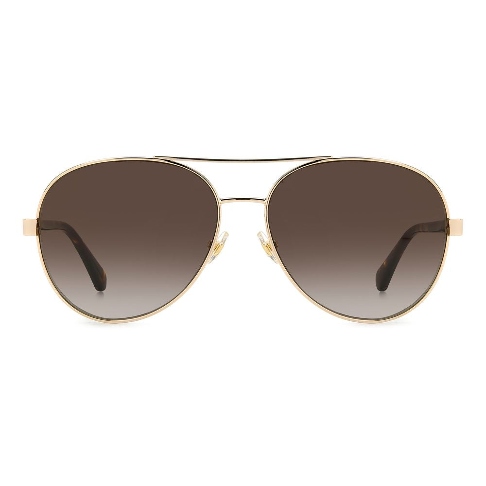 Occhiali da sole Kate Spade in metallo dorato