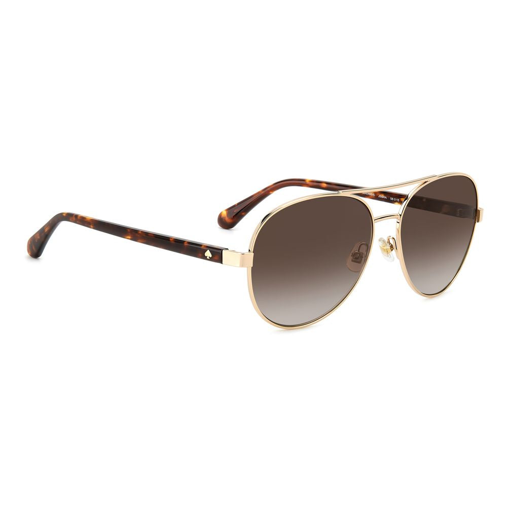 Occhiali da sole Kate Spade in metallo dorato