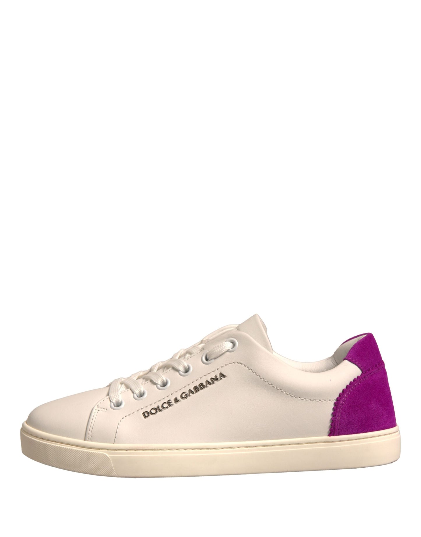 Scarpe da ginnastica basse in pelle scamosciata bianca Dolce &amp; Gabbana
