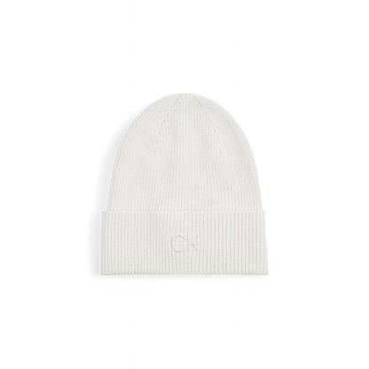 Cappello da baseball Calvin Klein in cotone biologico bianco
