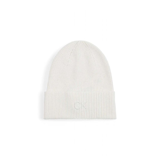 Cappello da baseball Calvin Klein in cotone biologico bianco