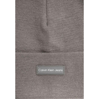 Cappello da baseball Calvin Klein Jeans in poliestere riciclato grigio