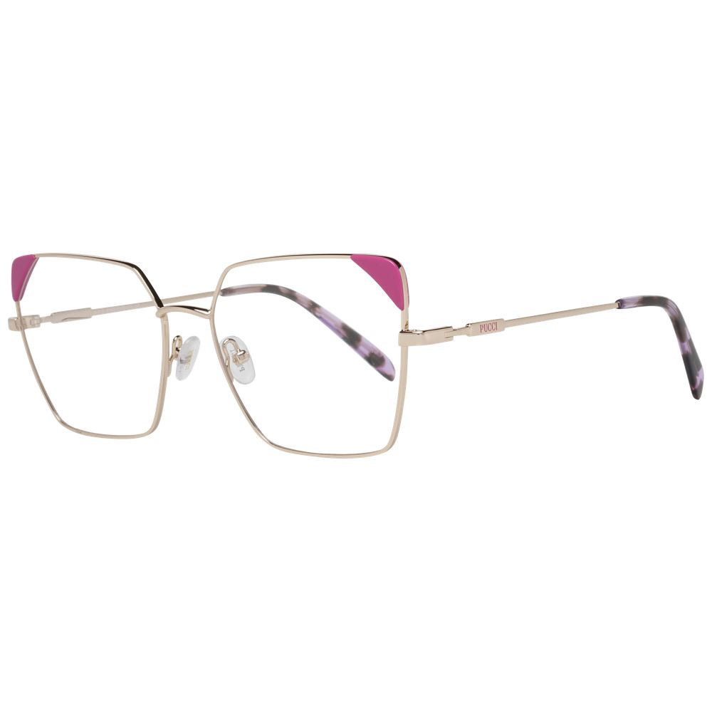 Emilio Pucci Occhiali da vista in metallo e plastica color oro rosa (montature)