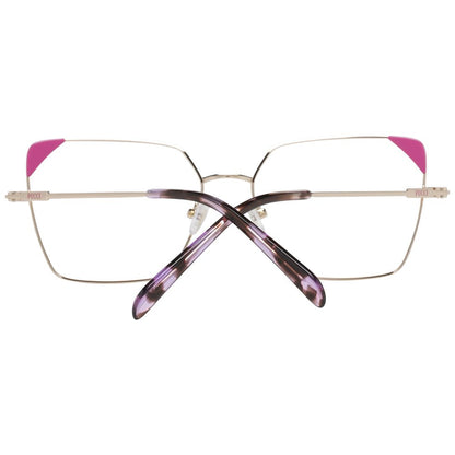 Emilio Pucci Occhiali da vista in metallo e plastica color oro rosa (montature)